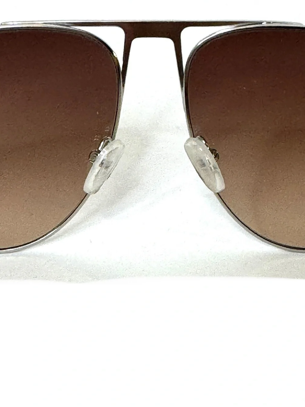 DIANE VON FURSTENBERG Silver Aviator NEW Sunglasses DVF 852S